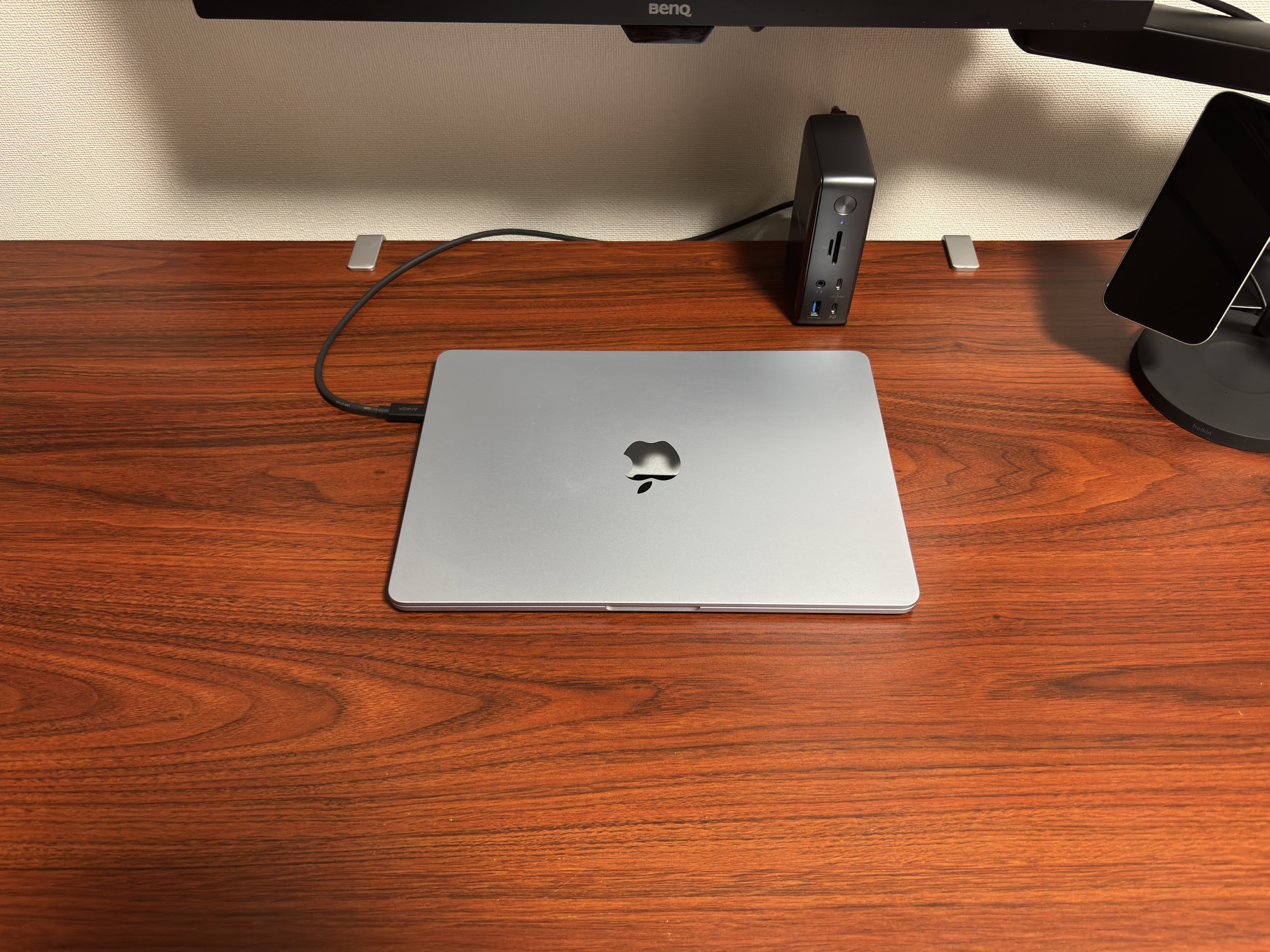 Anker Dock 導入後 USB-C 1本でスッキリ(アフター)