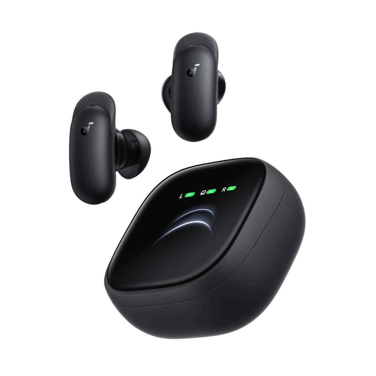 Anker Soundcore Liberty 5 Pro Max ブラック AMOLEDディスプレイ 公式物撮り