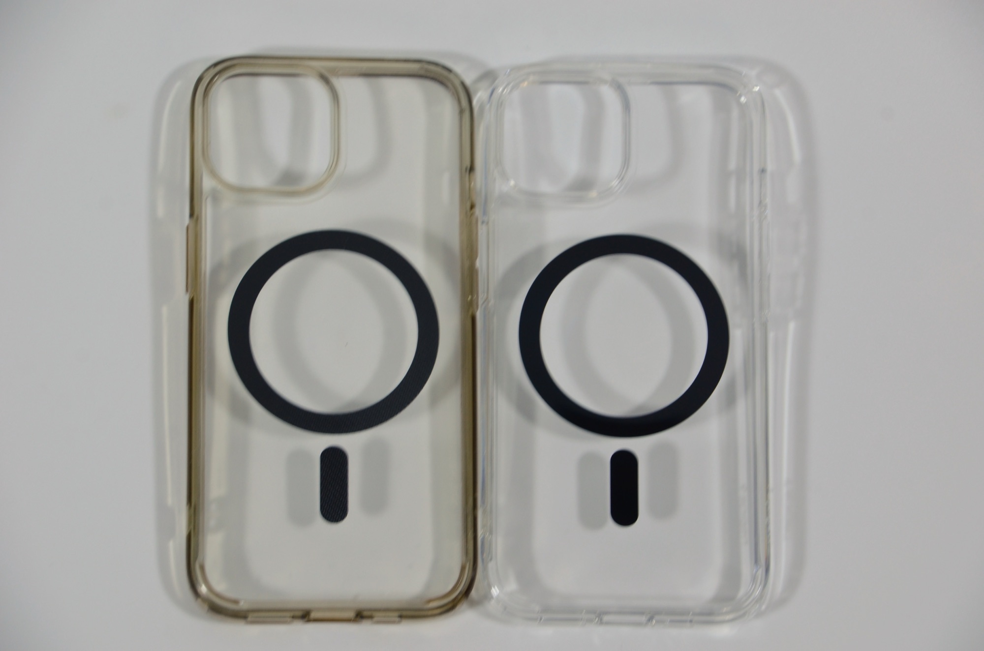 色測定に使用したカット。左=2年使用、右=新品