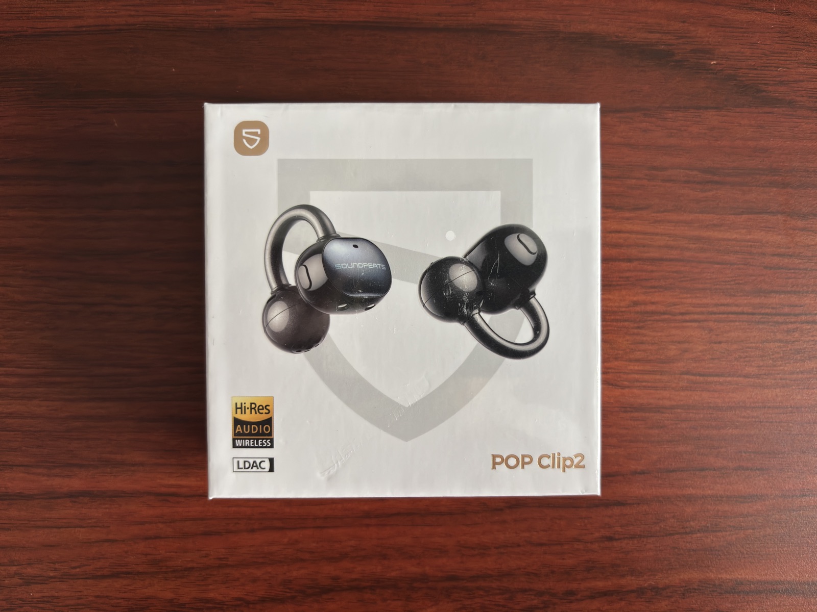 SOUNDPEATS UU2イヤーカフの外箱。パッケージにはPOP Clip2と表記されている