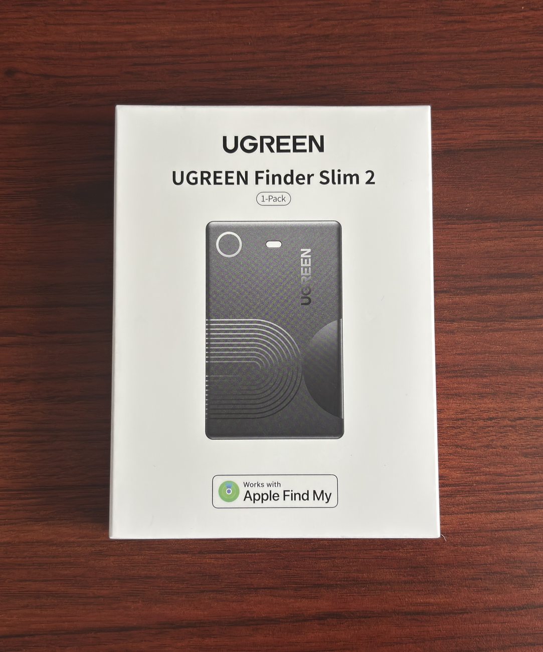 UGREEN Finder Slim 2の箱の表。UGREEN Finder Slim 2と印刷されている