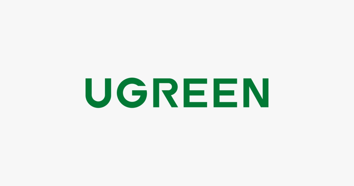 UGREENのロゴ。中国・深センに本社を置く深圳市绿联科技股份有限公司のブランド